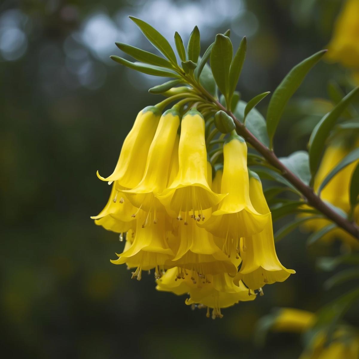Kowhai flowers in bloom