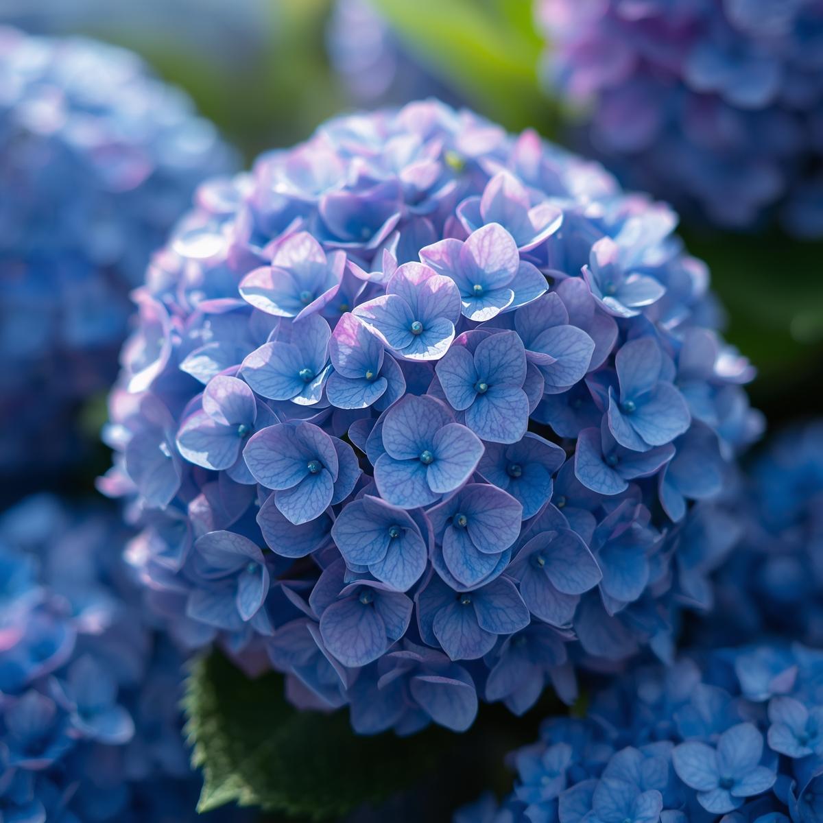 Hydrangeas in bloom