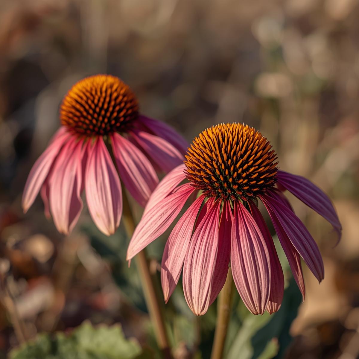 Coneflowers in autumn